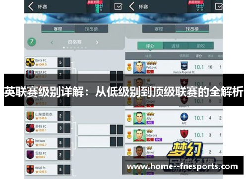 英联赛级别详解：从低级别到顶级联赛的全解析